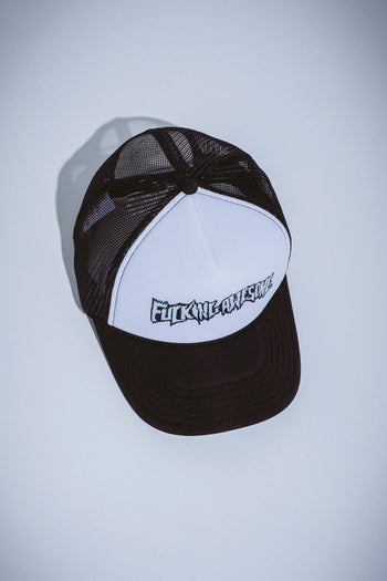 Fucking Awesome - Scanner Warp Stamp Trucker Hat - Black