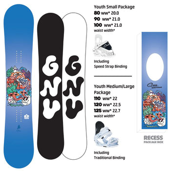 Gnu - Recess Package Snowboard & Bindings 2026