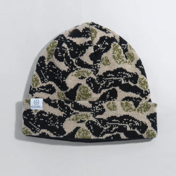 Coal - The Fjord Beanie - Black Abstract Camo