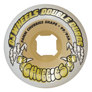 OJ Wheels - Double Duro Chubbies Wheels  99a / 95a - White Gum