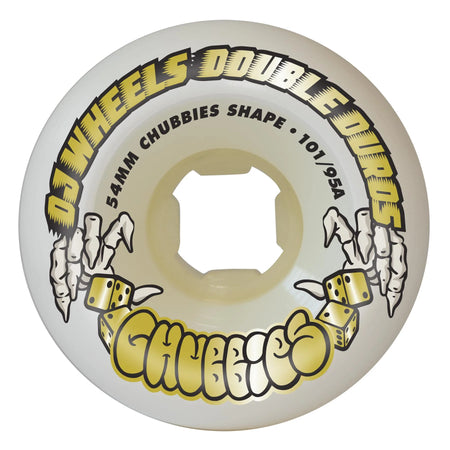 OJ Wheels - Double Duro Chubbies Wheels  101a / 95a - White