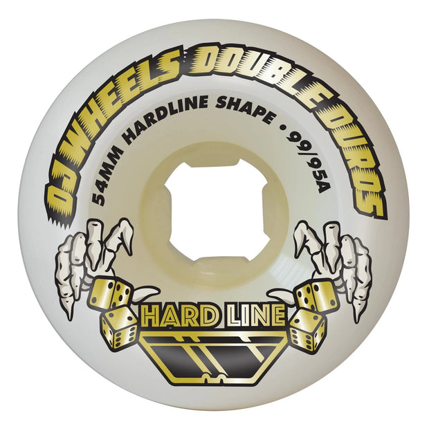 OJ Wheels - Double Duro Hardline 101a / 95a Wheels - White