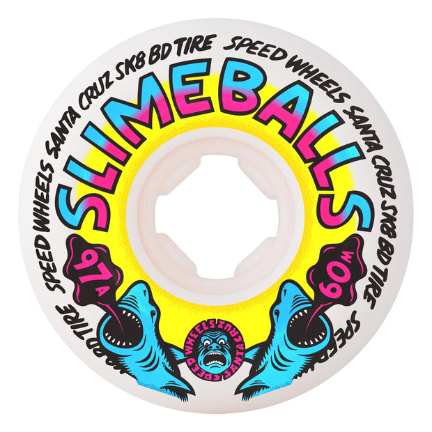 Slime Ball - Heritage Shark Spew Vomits Wheels 97a - White