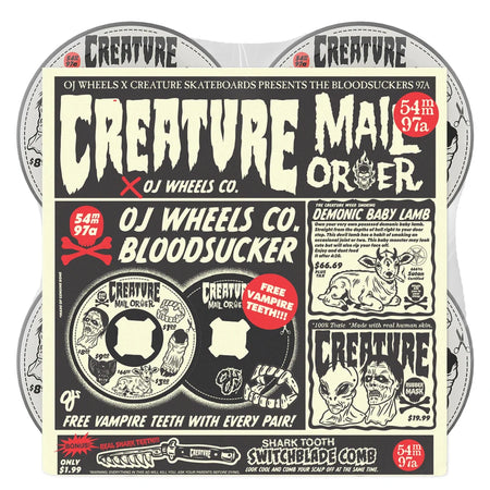 OJ Wheels x Creature - Mail Order Bloodsuckers 97a Wheels - 54mm - Board Of Missoula