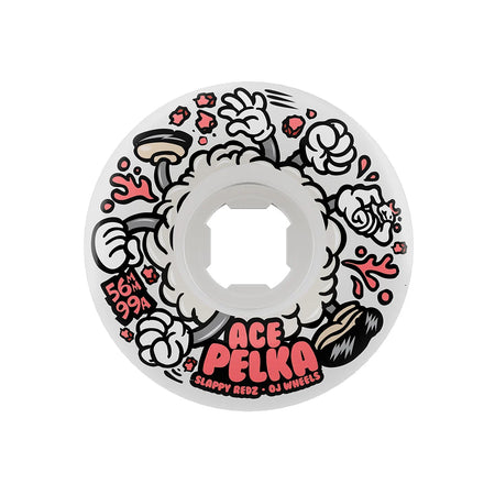 OJ Wheels - Ace Pelka Slappy Redz Elite Wheel Chubbies Wheels 99a - 56mm