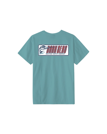 Dark Seas Division - Straight Line T-Shirt - Aqua
