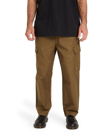 Volcom - Billow Tapered Elastic Waist Cargo Pant - Sage Leaf - Board Of Missoula