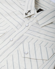 Dark Seas - Kimbro Woven Button Up Shirt - Light Grey