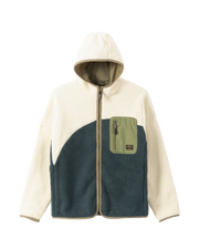 Dark Seas Division - Aliso Sherpa Fleece Jacket - White / Navy