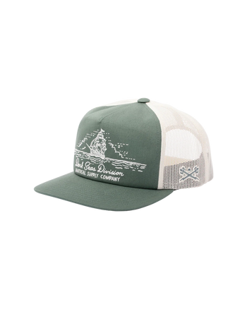 Dark Seas Division - Tall Ship Hat - Green / White