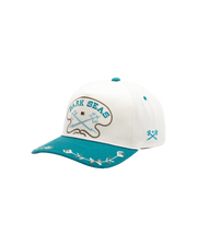 Dark Seas Division - Bronco Hat - Off White / Teal