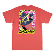 Santa Cruz - Roskopp Cruz Control T-Shirt - Coral - Board Of Missoula