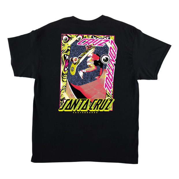Santa Cruz - Roskopp Cruz Control T-Shirt - Black - Board Of Missoula