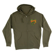 Creature -  Deadly Sands Zip Hoodie - Army