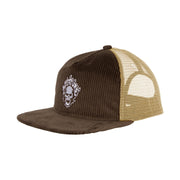 Creature - Bonehead Flame Mesh Trucker Hat - Brown/Tan