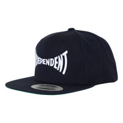 Independent - Span Embroidered Snapback Hat - Navy / White
