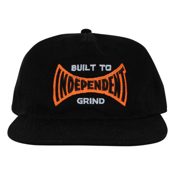 Independent - Built to Grind Span Snapback Hat - Black - Board Of Missoula