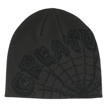 Creature - Web Beanie Skull Cap - Charcoal