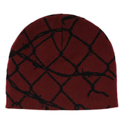 Creature - Spot Chain Beanie Skull Cap Hat - Maroon