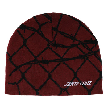 Creature - Spot Chain Beanie Skull Cap Hat - Maroon