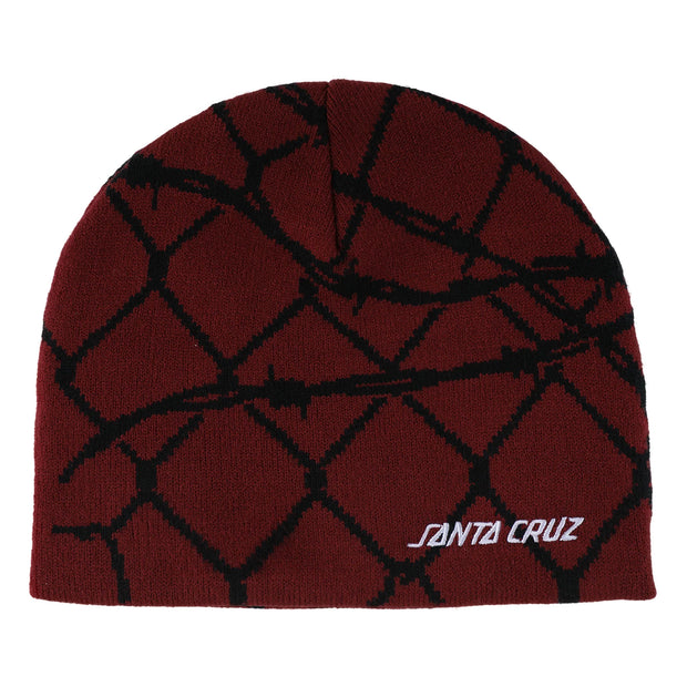 Creature - Spot Chain Beanie Skull Cap Hat - Maroon
