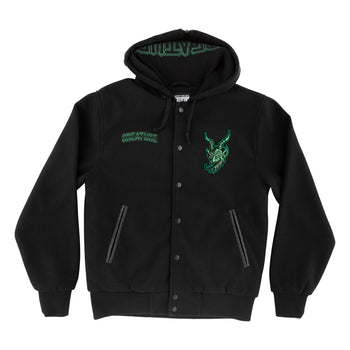 Creature - Drop Out Varsity Jacket - Black - Board Of Missoula