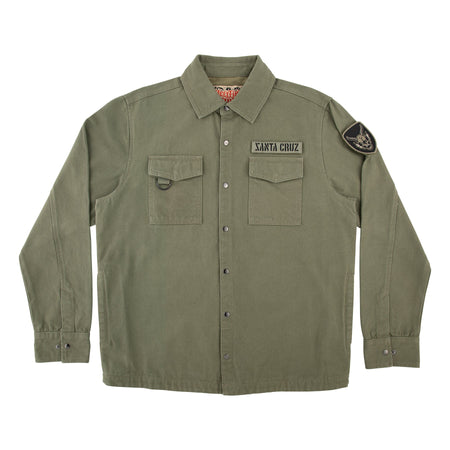 Santa Cruz x Stranger Things - Crawl Utility Jacket - Army