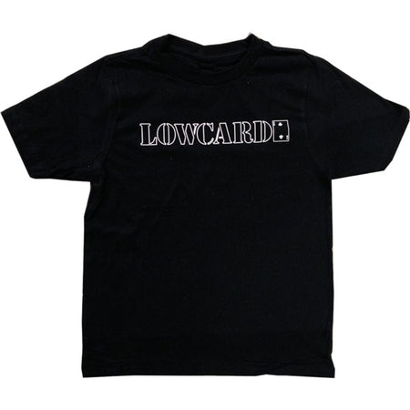 Lowcard - Standard Black Logo T-Shirt - Brown