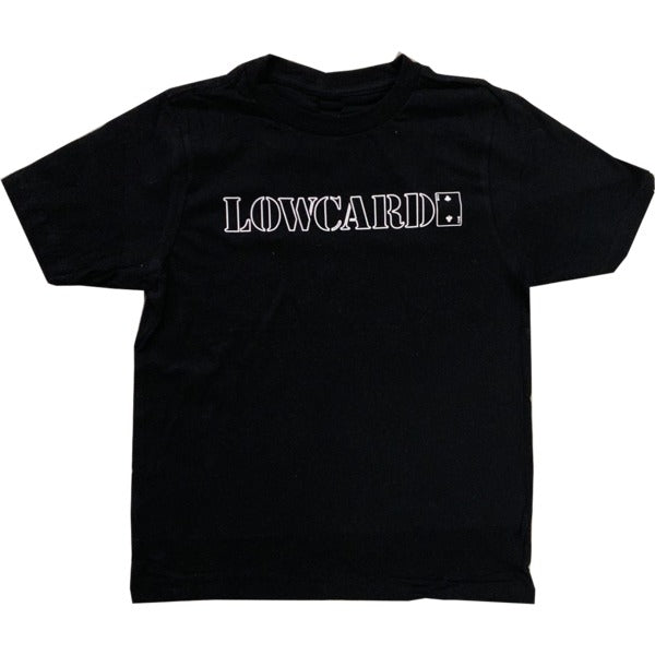 Lowcard - Standard Black Logo T-Shirt - Black