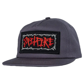 Spitfire - Gas Mask Script Patch Hat - Charcoal - Board Of Missoula