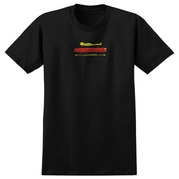 Krooked - Koffin T-Shirt - Black / Yellow / Red