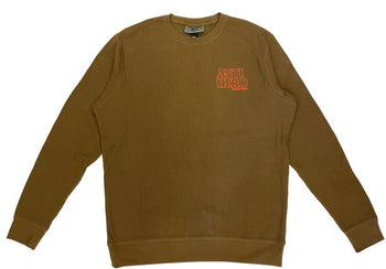 Antihero - Lil Black Hero Embroidered Crewneck Sweater - Brown