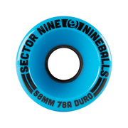 Sector 9 - Unpackaged Nineballs Blue 78a Wheels - 58mm - Board Of Missoula