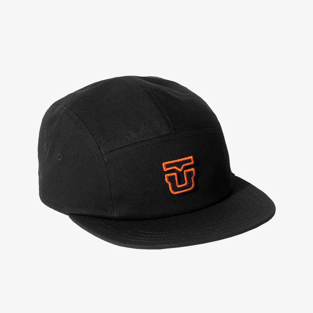 Union - 5 Panel Hat - Black/Orange