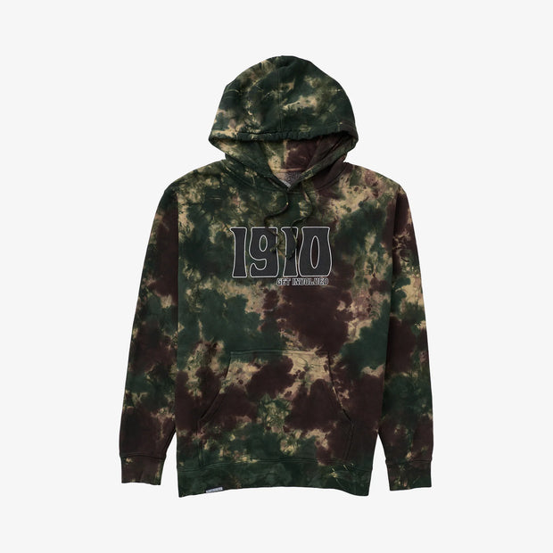 1910 - Hero's III Pullover Hoodie - Tie Dye Camo