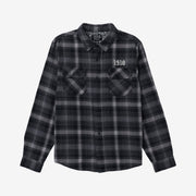 1910 - Burslem Flannel Button Up Shirt - Charcoal