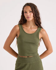 Volcom - Sun Lounge Bra Tank - Olive
