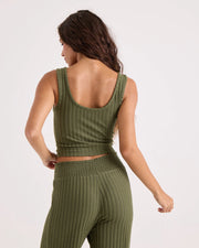 Volcom - Sun Lounge Bra Tank - Olive