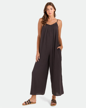 Volcom - Ruffle Up Romper - Vintage Black