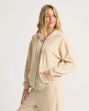 Volcom - Lil Frenchie Zip Hoodie - Oatmeal