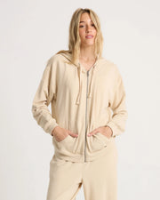 Volcom - Lil Frenchie Zip Hoodie - Oatmeal