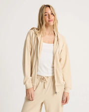Volcom - Lil Frenchie Zip Hoodie - Oatmeal
