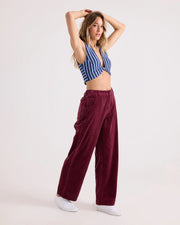 Volcom - Relaxed Pull On Cord Pant - Burgundy