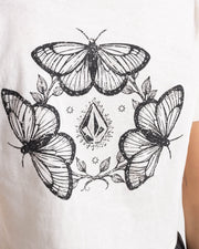 Volcom - Butterfly Ring Pocket Dial T-Shirt - Marshmallow