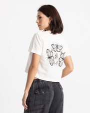 Volcom - Butterfly Ring Pocket Dial T-Shirt - Marshmallow