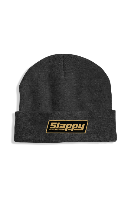 Slappy - OG Logo Roll Up Beanie - Black