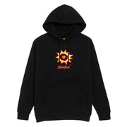 Krooked - Sunheart Hoodie - Black / Red / Yellow - Board Of Missoula