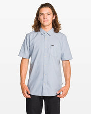 Volcom - Everett Oxford II Shirt - Wrecked Indigo - Board Of Missoula