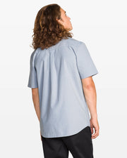 Volcom - Everett Oxford II Shirt - Wrecked Indigo - Board Of Missoula
