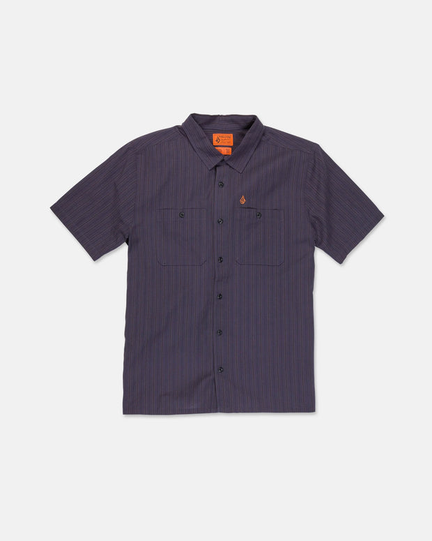 Volcom - Kap Out Workwear Button Up Shirt - Midnight